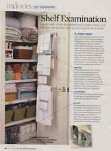 Better Homes & Gardens February 2007 Magazine Article: Shelf Examination