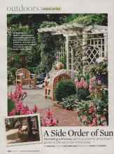 Better Homes & Gardens February 2007 Magazine Article: A Side Order of Sun