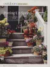 Better Homes & Gardens February 2007 Magazine Article: Potting Up Spring