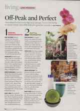 Better Homes & Gardens February 2007 Magazine Article: Off-Peak and Perfect