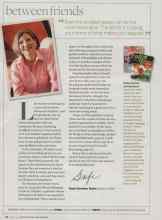 Better Homes & Gardens March 2007 Magazine Article: Between friends