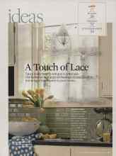 Better Homes & Gardens March 2007 Magazine Article: A Touch of Lace