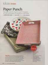 Better Homes & Gardens March 2007 Magazine Article: Paper Punch