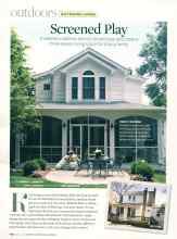 Better Homes & Gardens March 2007 Magazine Article: Screened Play