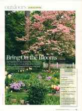 Better Homes & Gardens March 2007 Magazine Article: Bring On the Blooms