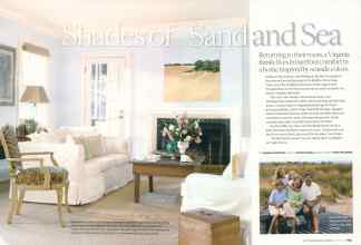 Better Homes & Gardens March 2007 Magazine Article: Shades of Sand and Sea