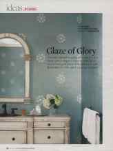 Better Homes & Gardens April 2007 Magazine Article: Glaze of Glory