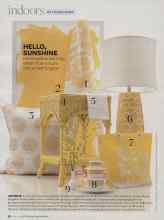 Better Homes & Gardens April 2007 Magazine Article: HELLO, SUNSHINE