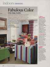 Better Homes & Gardens April 2007 Magazine Article: Fabulous Color
