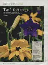 Better Homes & Gardens April 2007 Magazine Article: Two's that tango