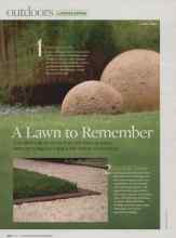 Better Homes & Gardens April 2007 Magazine Article: A Lawn to Remember