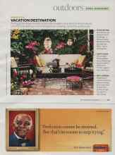 Better Homes & Gardens April 2007 Magazine Article: VACATION DESTINATION