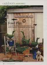 Better Homes & Gardens April 2007 Magazine Article: Fowl Play