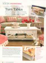 Better Homes & Gardens May 2007 Magazine Article: Turn Tables