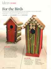 Better Homes & Gardens May 2007 Magazine Article: For the Birds