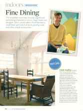 Better Homes & Gardens May 2007 Magazine Article: Fine Dining