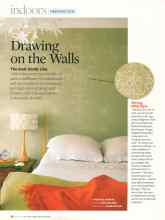 Better Homes & Gardens May 2007 Magazine Article: Drawing on the Walls