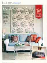 Better Homes & Gardens May 2007 Magazine Article: Quick-Change Artist
