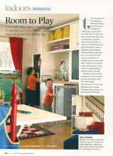 Better Homes & Gardens May 2007 Magazine Article: Room to Play