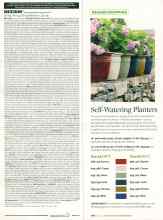 Better Homes & Gardens May 2007 Magazine Article: Self-Watering Planters