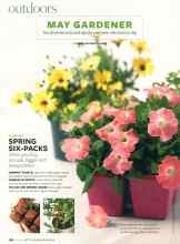 Better Homes & Gardens May 2007 Magazine Article: SPRING SIX-PACKS