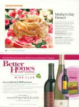 Better Homes & Gardens May 2007 Magazine Article: Mother's Day Dessert