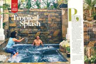 Better Homes & Gardens May 2007 Magazine Article: Tropical Splash
