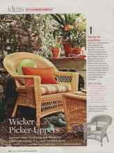 Better Homes & Gardens June 2007 Magazine Article: Wicker Picker-Uppers