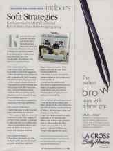 Better Homes & Gardens June 2007 Magazine Article: Sofa Strategies