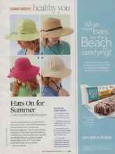 Better Homes & Gardens June 2007 Magazine Article: Hats On for Summer