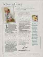 Better Homes & Gardens July 2007 Magazine Article: Between friends