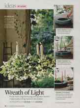 Better Homes & Gardens July 2007 Magazine Article: Wreath of Light