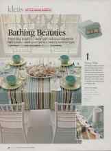 Better Homes & Gardens July 2007 Magazine Article: Bathing Beauties