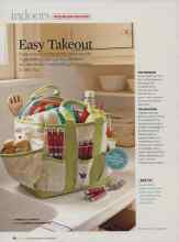 Better Homes & Gardens July 2007 Magazine Article: Easy Takeout