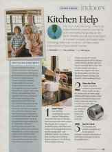 Better Homes & Gardens July 2007 Magazine Article: Kitchen Help