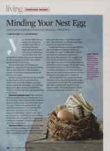 Better Homes & Gardens July 2007 Magazine Article: Minding Your Nest Egg