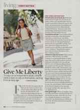 Better Homes & Gardens August 2007 Magazine Article: Give Me Liberty