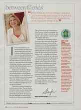 Better Homes & Gardens September 2007 Magazine Article: Between friends