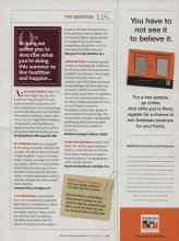 Better Homes & Gardens September 2007 Magazine Article: Q: In June we asked you to describe what you're doing this summer to live healthier and happier...