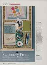 Better Homes & Gardens September 2007 Magazine Article: Stationery Front
