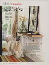 Better Homes & Gardens September 2007 Magazine Article: Shelf Serve