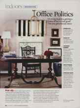 Better Homes & Gardens September 2007 Magazine Article: Office Politics