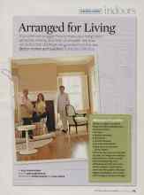 Better Homes & Gardens September 2007 Magazine Article: Arranged for Living