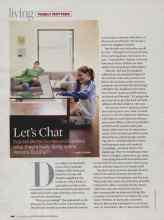 Better Homes & Gardens September 2007 Magazine Article: Let's Chat