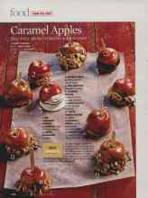 Better Homes & Gardens September 2007 Magazine Article: Caramel Apples