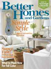 Better Homes & Gardens September 2007 Magazine Cover
