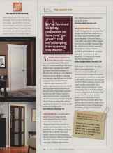 Better Homes & Gardens October 2007 Magazine Article: Q: We've received so many responses on how you 