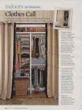 Better Homes & Gardens October 2007 Magazine Article: Clothes Call