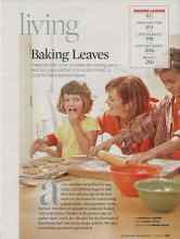Better Homes & Gardens October 2007 Magazine Article: Baking Leaves