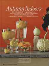 Better Homes & Gardens October 2007 Magazine Article: Autumn Indoors